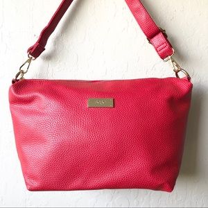 NWOT-BCBG Paris Red Crossbody w/ Removable Strips